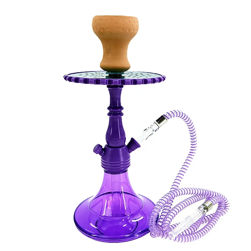 

Acrylic,Portable,Brown Green Purple Red White,14.9in\38cm Small,Single Hose 1,Bar Shisha Full Set Luxury Smoking Pipe Hookah Set