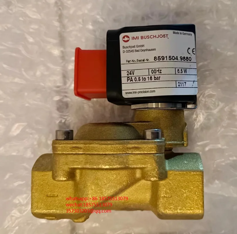 For NORGREN HERION D-32545 8591504.9880  24V6.5W/0.5-16bar Two-way Solenoid Valve New 1 Piece