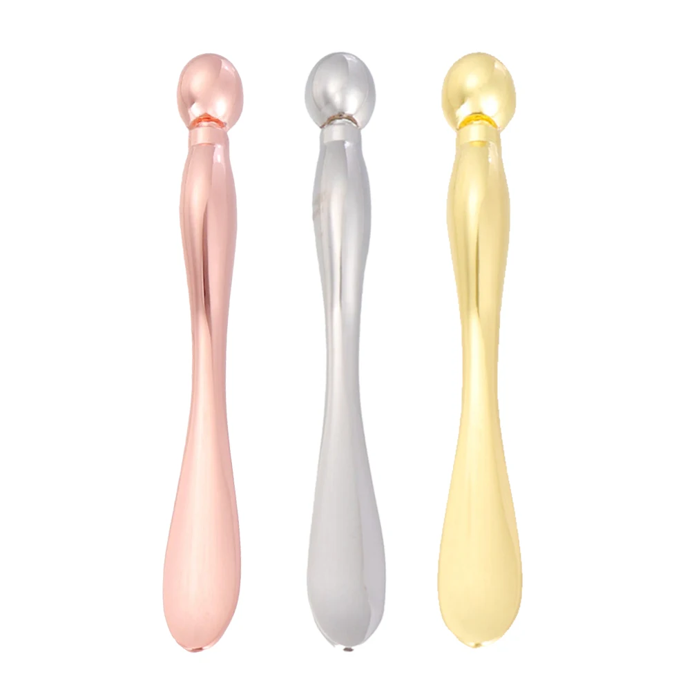 

3 Pcs Eye Massager Beauty Roller Zinc Alloy Cream Spoon Sticks Skin Care Device Subpackage Tools Mini Portable Promoting