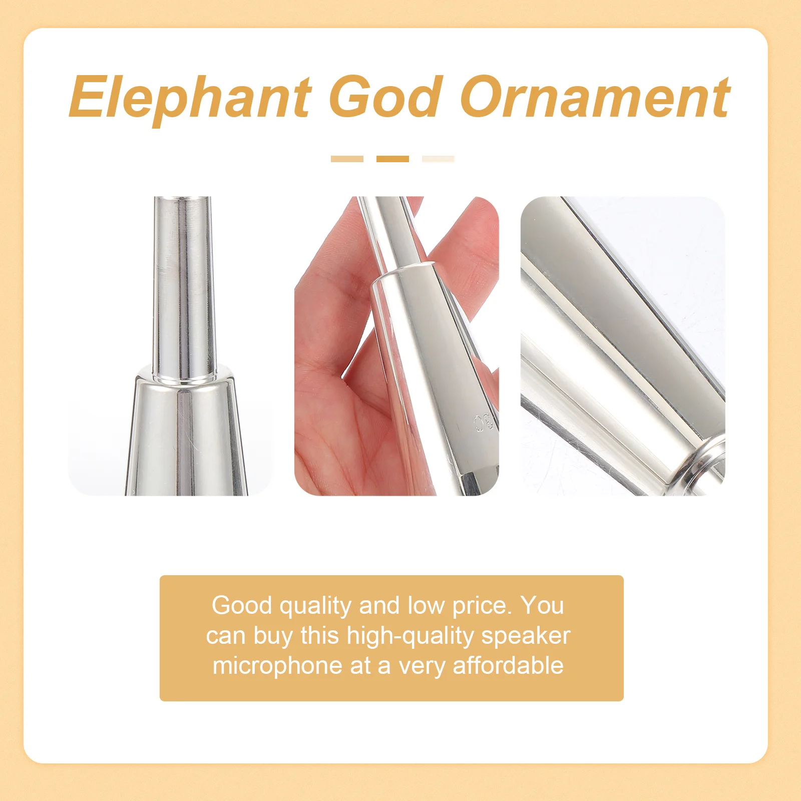 

1Pcs Trumpet 3c Weighted Mouthpiece Silver Replacement Accessory for Professional Performance Practice Durable Musical