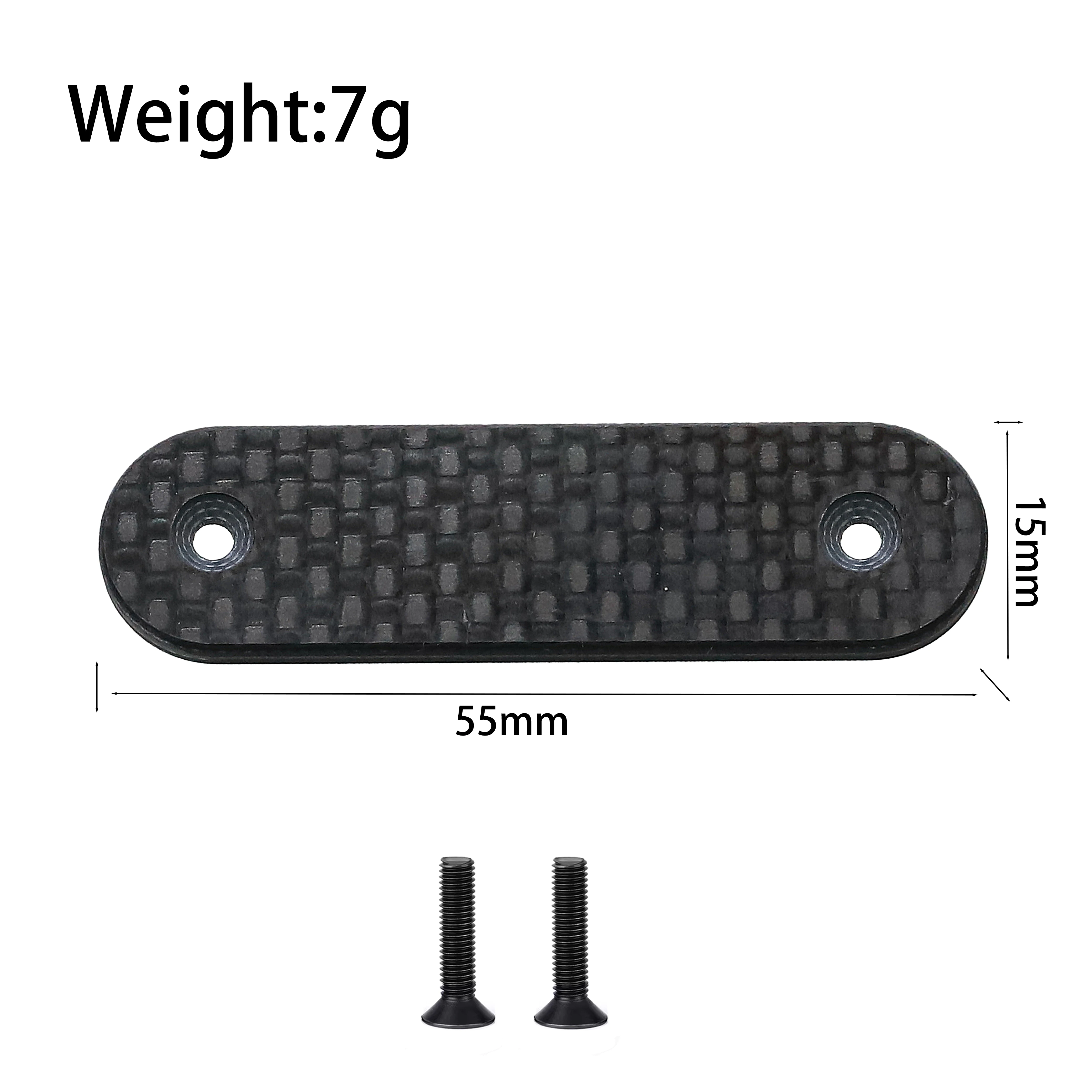 1PCS Carbon Fiber Tail Pressure Plate 40mm Hole Spacing for 1/8 ARRMA 6S TYPHON RC Truck RC Car Part