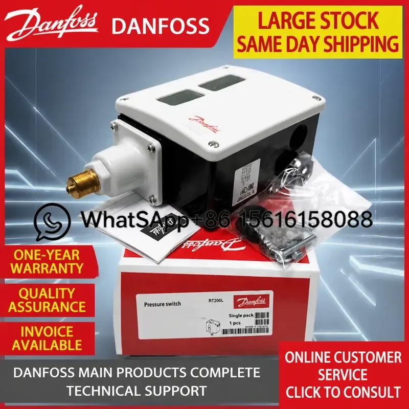 Danfoss RT19B 017-518266 RT33B 017-526266 Pressure Switch Refrigeration Compressor Control Relay Sensor for HVAC System