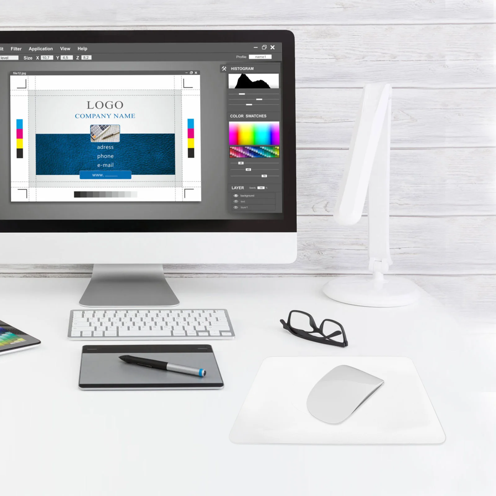 

Stylish Clear Glass Mouse Pad for Gaming and Office Use Smooth Large Desk Mat Easy to Clean Glass Mouse Pad Mousepad Desk Mat