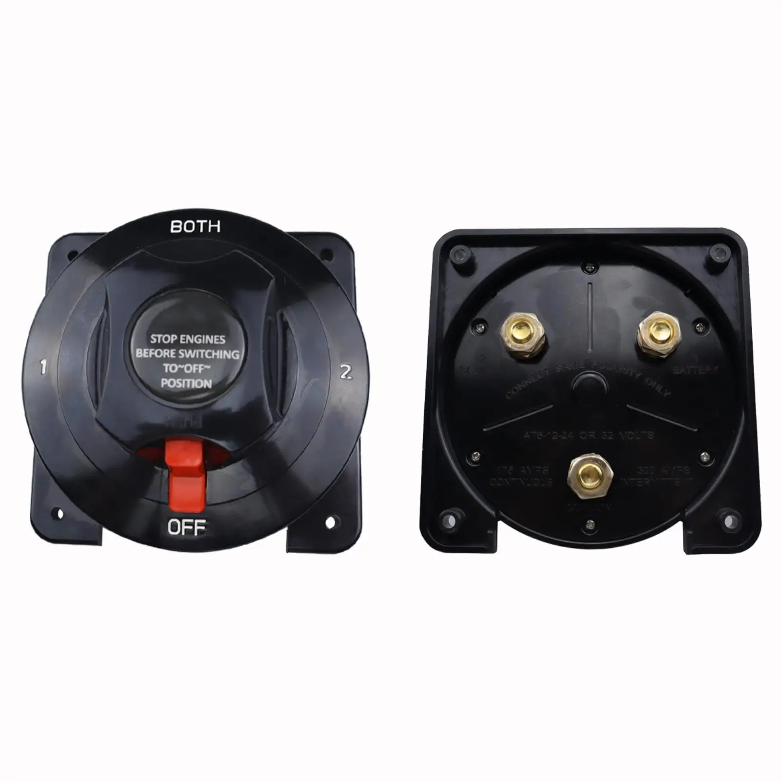 Easy Install Rotary DC Power Disconnect Switch for RV Yacht Car Battery Protection Waterproof Design