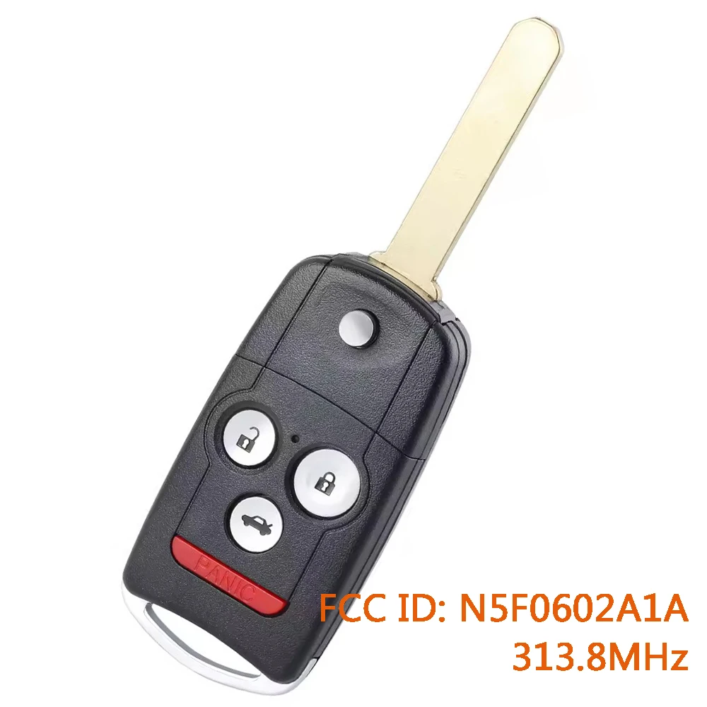 

KEYECU N5F0602A1A 313.8MHz Remote Car Key Fob for Acura MDX RDX 2007 2008 2009 2010 2011 2012 ID46 Chip 3248A-0602A1A