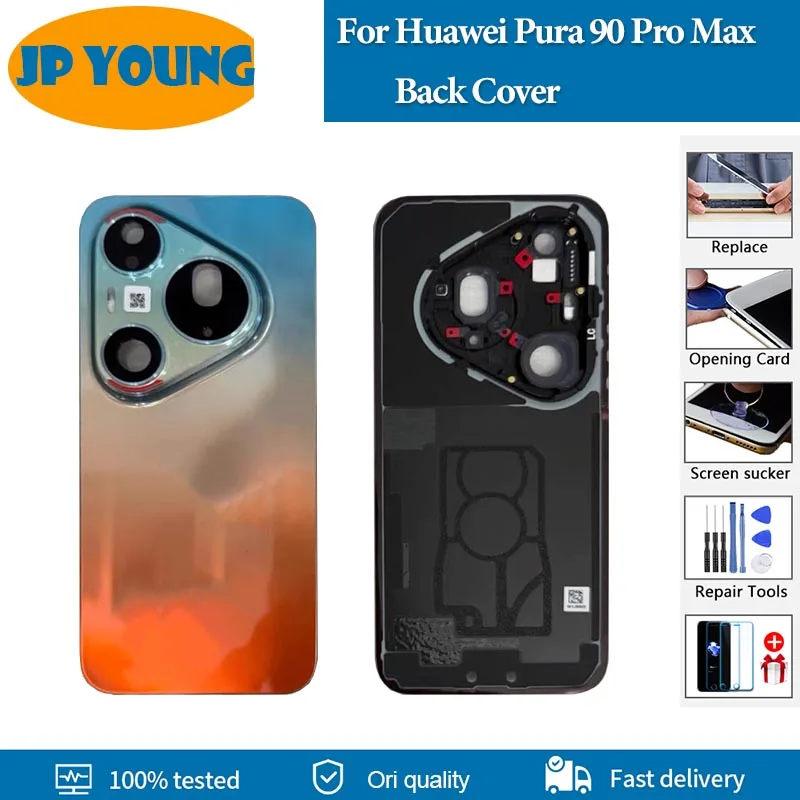 Battery Cover For Huawei Pura 90 Pro Max Back Cover Replacement Rear Door Housing Case For Pura 90 ProMax SCA-AL00 Back Cover