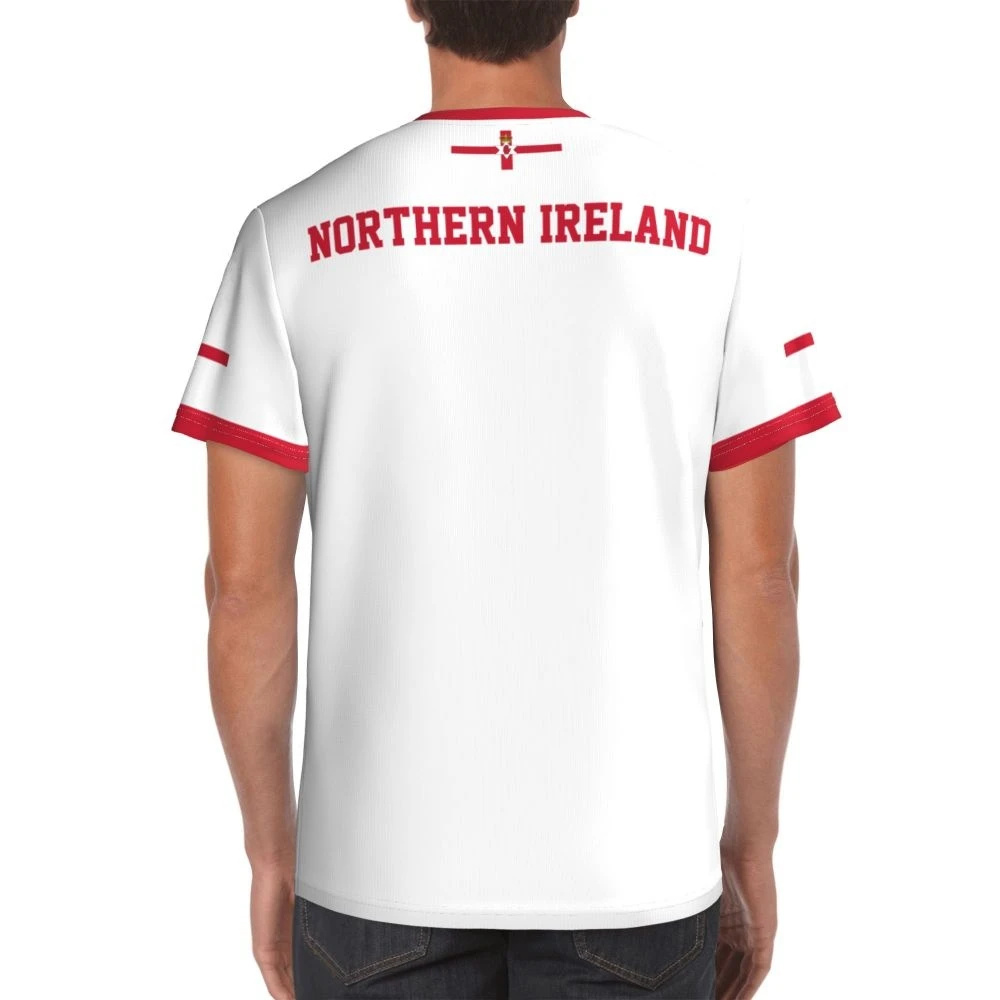 Fashion New Northern Ireland Flag Graphic 3D Print T-shirt IrelandEmblem Męskie topy sportowe Prezenty na Dzień Narodowy Spersonalizowana koszulka