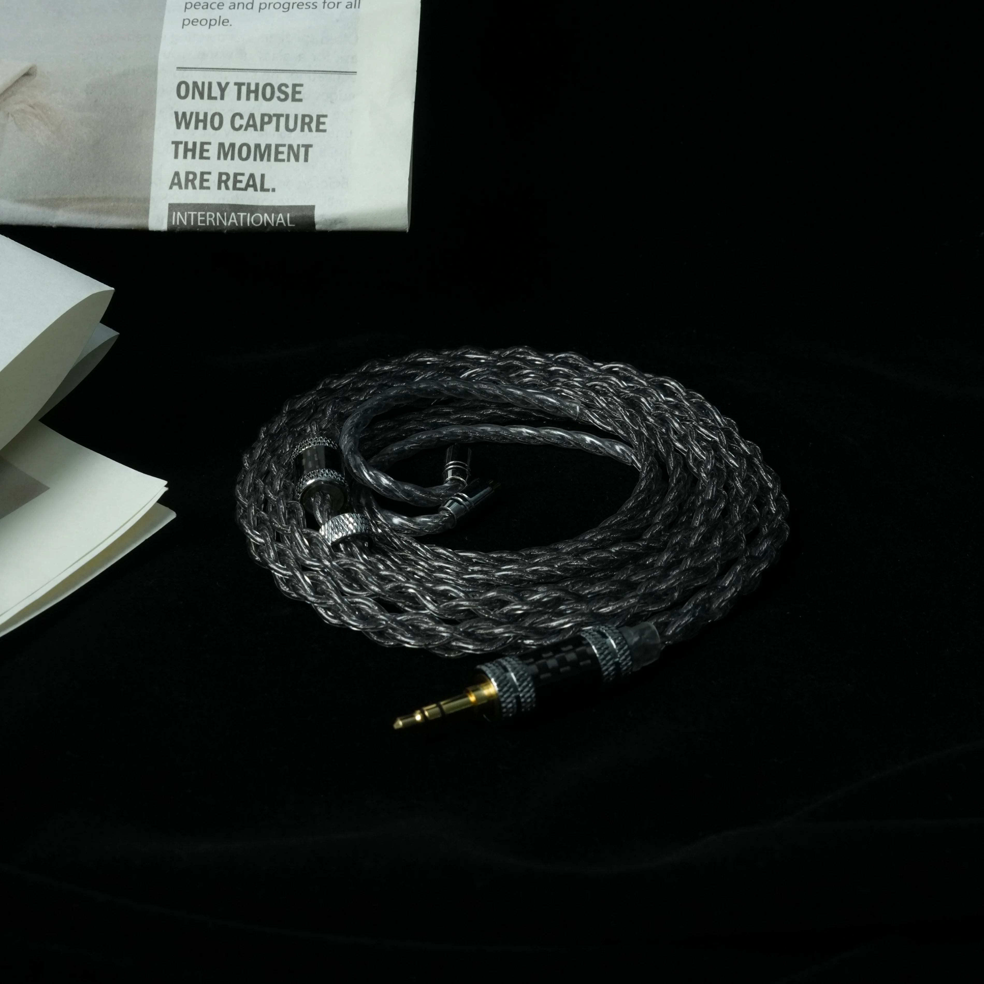 ZiSin-315 6-Core schwarz In ear HIFI kopfhörer upgrade kabel 3,5/2,5/4,4mm MMCX 0,78 2Pin Für DB3 Moondrop ZX2 ZAX2 IE500 400 – Detail 5