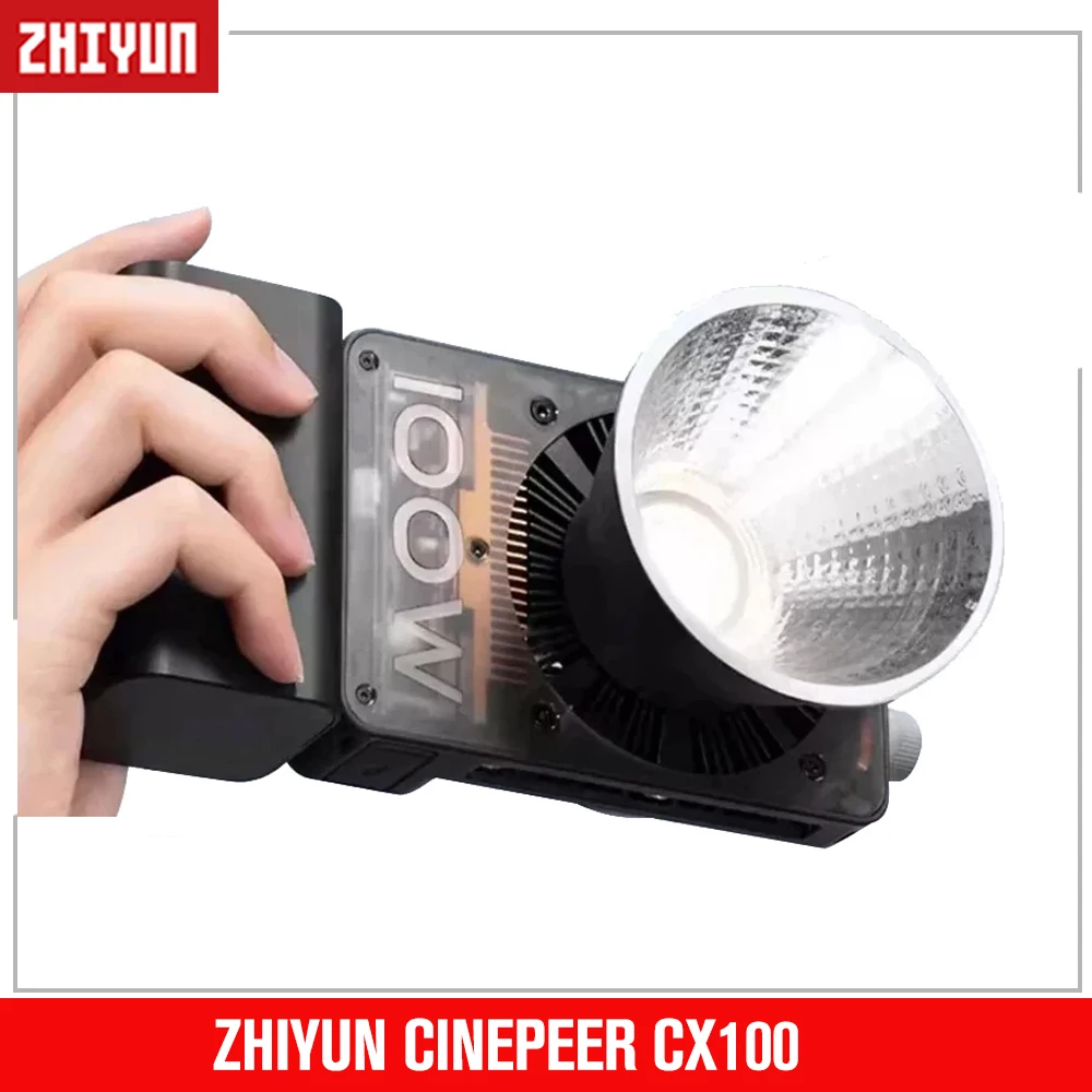 

ZHIYUN CINEPEER CX100 100W Pocket Video Light Handheld Led COB Light 2700-6500K Bi-color Photo Fill Light Photography Lighting