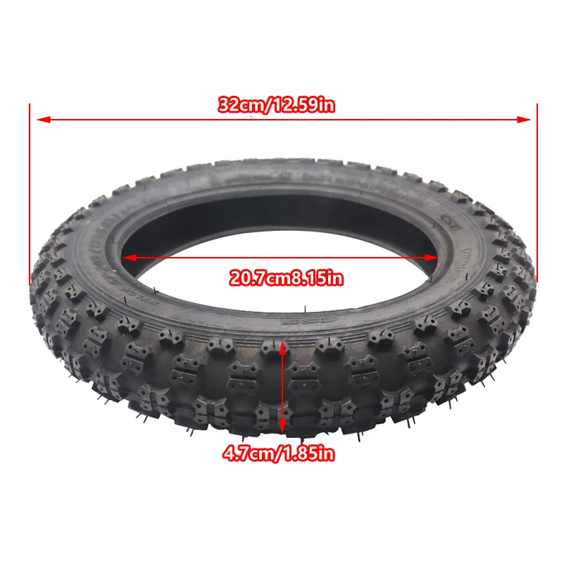 57-203 Tire and Inner Tube Set 12 1/2 X 2 1/4 Off Road Knobby Tyre for Electric Scooter Mini Bike Pocket Bike ATV
