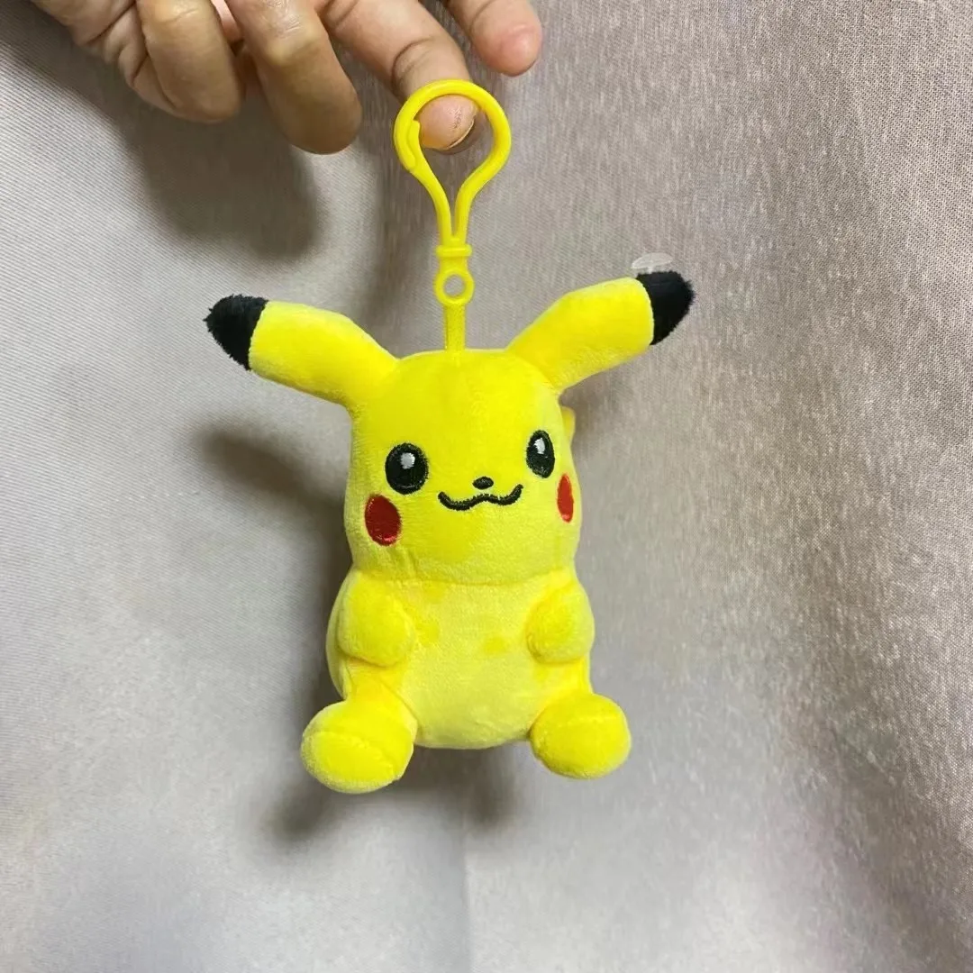 5 stile 10 cm Pokémon bambola di peluche carino Pikachu Psyduck bambola modello portachiavi zaino decorazione ciondolo giocattoli per bambini regali