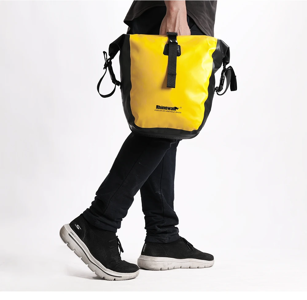 Rhinowalk 7L-15L Fahrradtasche, 100 % wasserdicht, Frontgepäckträger, hinten, Fahrradgepäckträger, Radfahren, Tasche, Fahrradzubehör, MTB – Detail 12