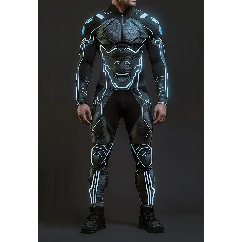 

Унисекс Киберпанк 3D цифровая печать Хэллоуин вечерние наряд для ролевых игр женский мужской косплей костюм карнавальный комбинезон