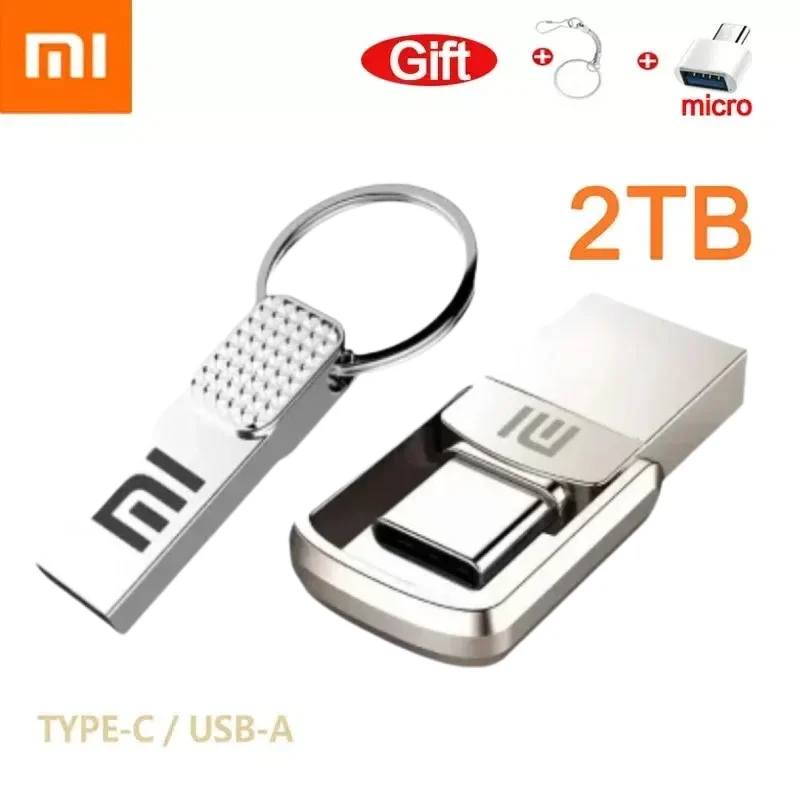 Xiaomi-Pendrive portátil de 2TB, unidad Flash USB 3,0 de Metal, de alta velocidad, resistente al agua, Original