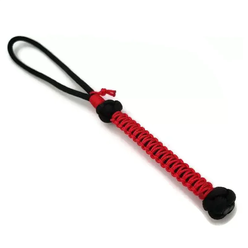 Handcrafted Lanyards EDC Paracord Lanyards Knife Lanyardss - Paracord Lanyard - Tactical Lanyard for Knife –black and red