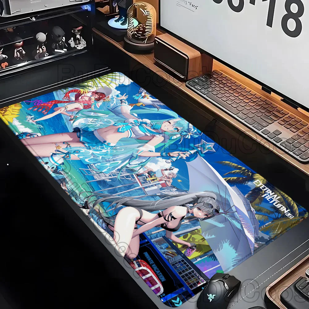 Best Sellers Eternal Return mouse pad Large Gaming Accessories rubber Mouse Mat Keyboard Mat Desk Pad PC Gamer Computer mousepad