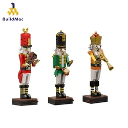 MOC The Nutcrackered And The Mouse King Mode Kit Building Blocks Waist Drum Soldier Trumpeter Kinged Christmas Toys Gifts