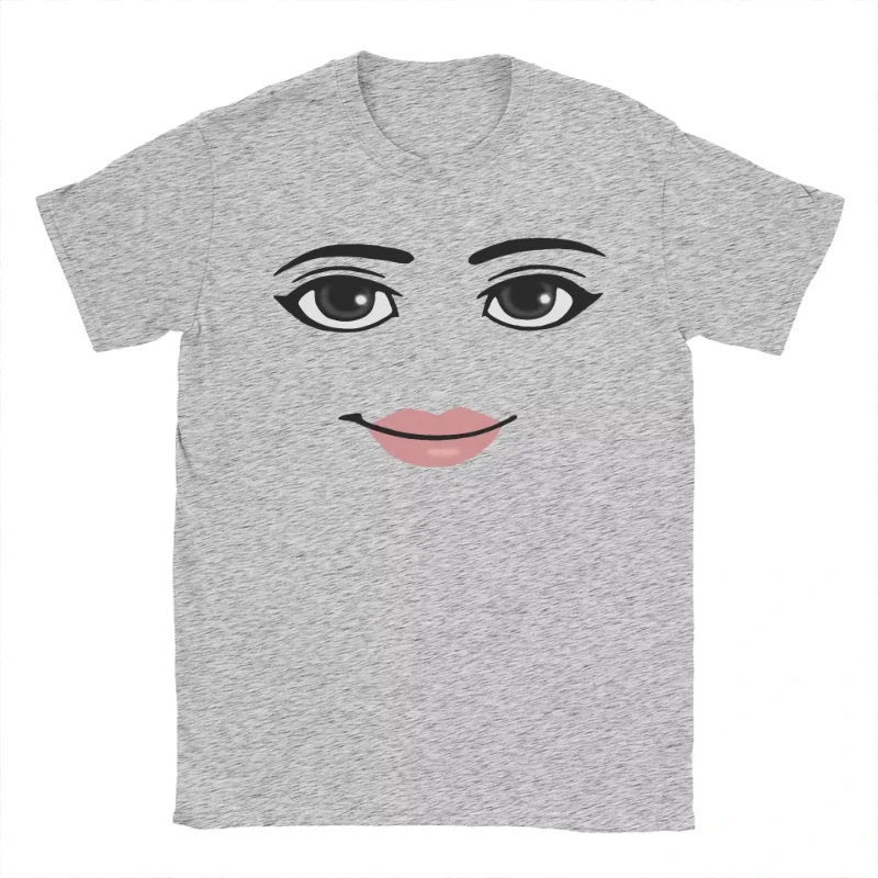 Novelty Smiling Face Women's T-shirt Face Game Meme Graphic T Shirts Men Women Fashion Summer Short Sleeve T-shirts Unisex Tops
