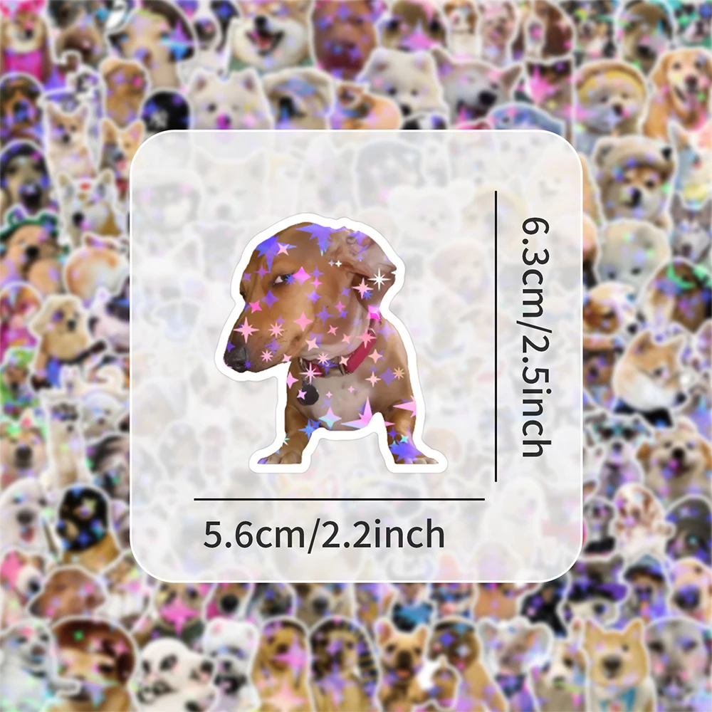 10/50/100/200 ชิ้นสุนัขตลกมีมสติกเกอร์สำหรับเด็กกราฟฟิตี้เครื่องเขียนกระเป๋าเดินทางโทรศัพท์แล็ปท็อปสมุดภาพกันน้ำสติกเกอร์น่ารัก