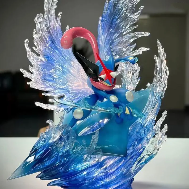 23cm Nowy Gorący Pokemon Czterolistna Koniczyna Greninja Motyl Tide Model Zabawka Dekoracyjna Ozdoba na Biurko Prezent dla Chłopca na Święta