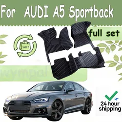 Car floor mats for AUDI A5 Sportback 2017 2018 2019 2020 2021 2022 Custom auto foot Pads automobile carpet interior accessorie