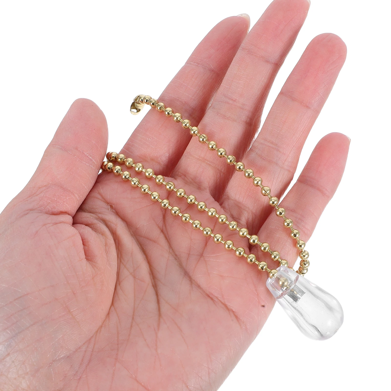 

Transparent Pendant Lighting Bathroom Cord Pull Fan Pulls Decorative Bedside Lamp Chain Wire