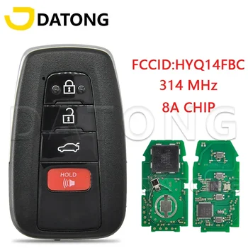 Datong World 자동차 원격 키, Toyota PRUIS CAMRY 314.3 FSK 8A 칩 FCCID:HYQ14FBC, 자동 스마트 덜 엔트리 교체 카드