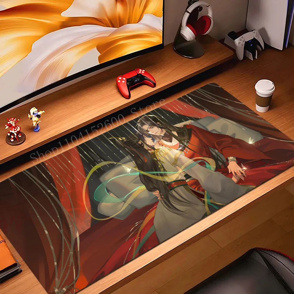 

Anime Tian Guan Ci Fu Mousepad Mouse Mat Desk Mat With Pad Gaming Accessories Prime Gaming XXL Keyboard Pad