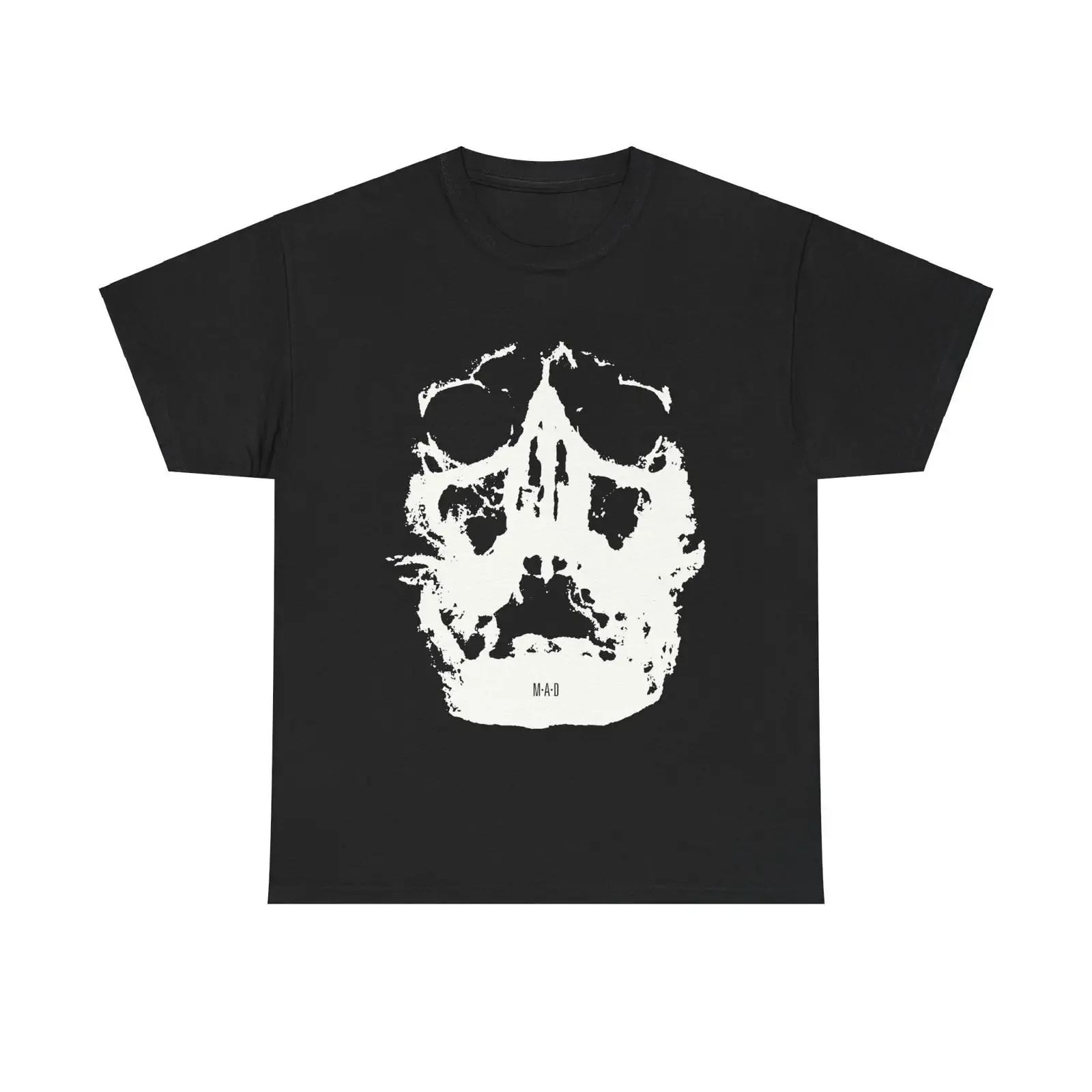 MAD 009 Skull T Shirt 4 colorways vintage Washed fashion Breathable Slightly designer clothes Comfortable graphic Soft