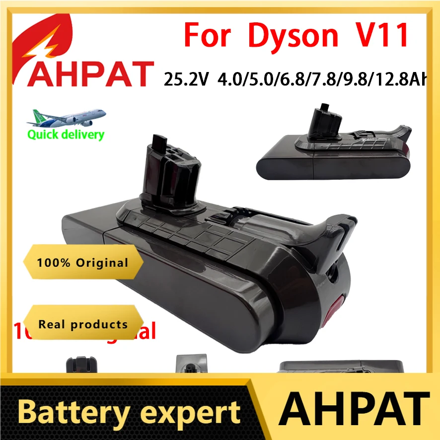 

2026 2025 25.2V 6.0Ah Battery for Dyson SV15 Serie Vacuum Cleaner Fluffy V11 Absolute Extra V11 Absolute Animal 970145-02 Batte