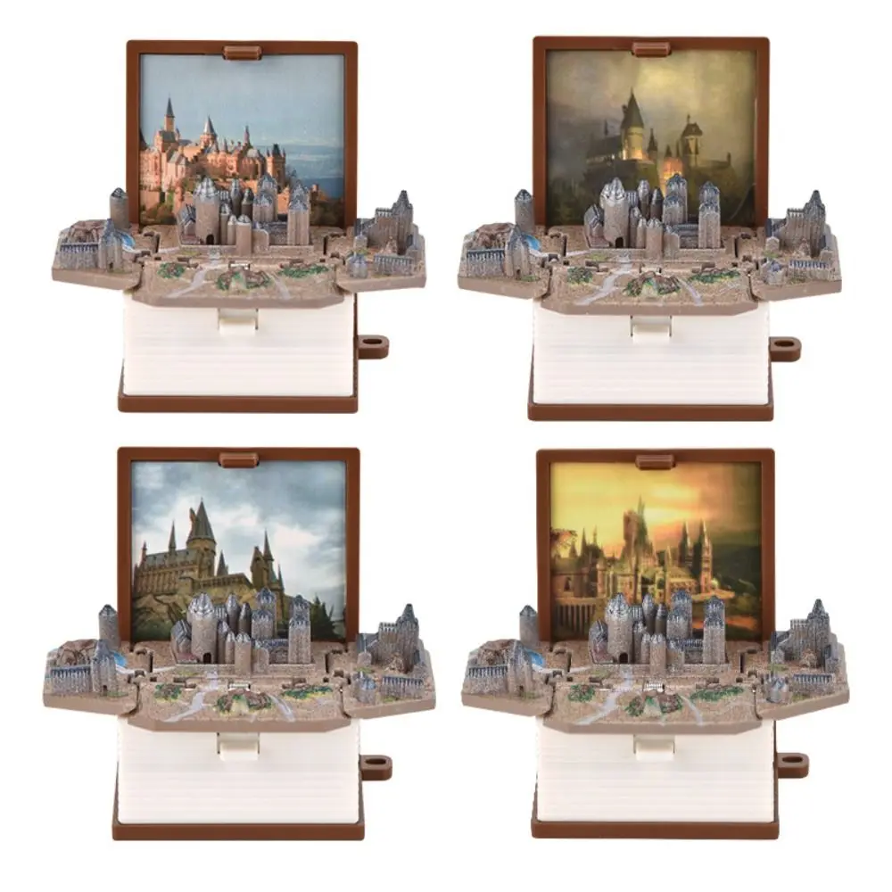 3D Mini Stereo Castle Book Keychain Toys Anxiety Stress Relief Castle Toys Sensory Toys Birthday Gift Backpack Keychain