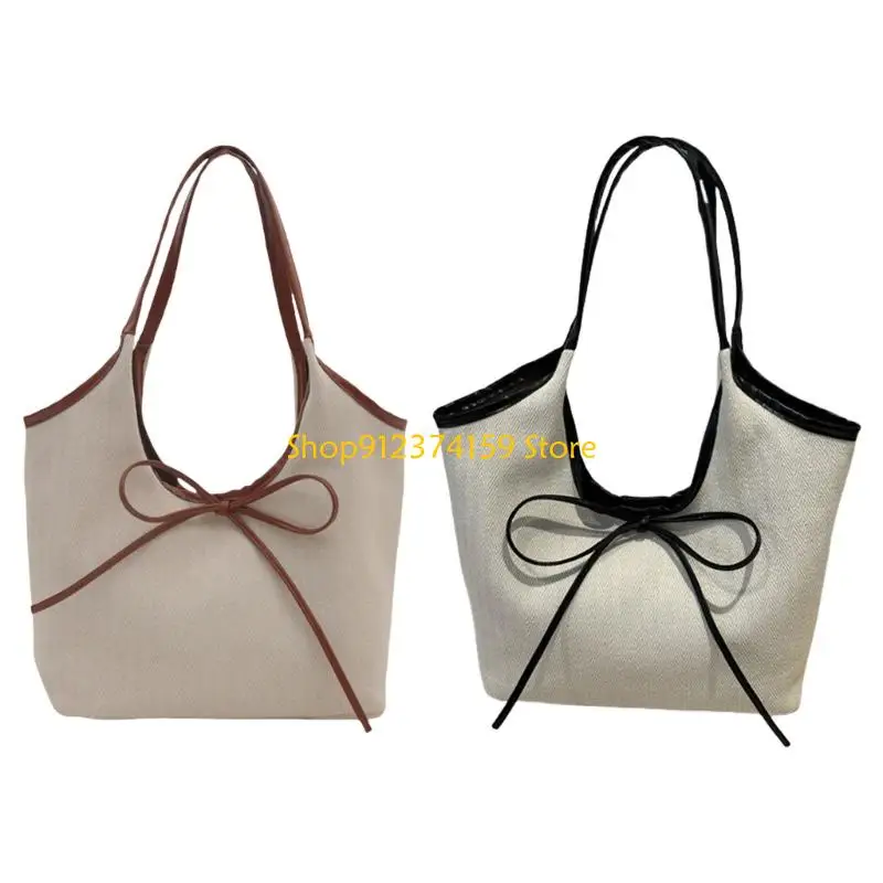 

G5AE Sophisticated Bows Detail PU Leather Shoulder Bag for Ladies' Daily Needs