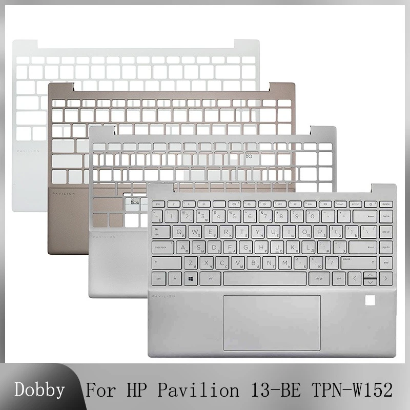 Original New RU Russian Keyboard For HP Pavilion 13-BE TPN-W152 Palmrest Upper Cover Case Top Backlight Keyboard Silver White