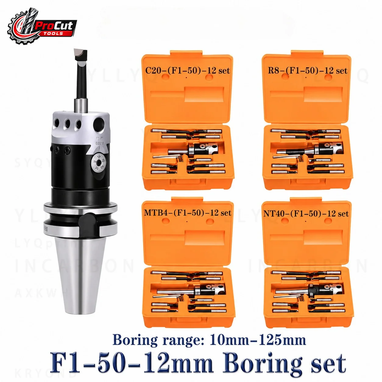 F1 Face Mill Arbor 50mm 75mm 100mm MT2 MT3 MT4 C20 C25 R8 BT30 BT40 NT30 NT40 SK40 CNC Milling Tool Holder