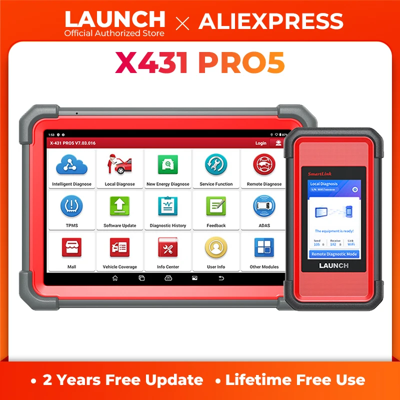 

Launch X431 PRO5 SmartLink Car Diagnostic Tools J2534 Programming Auto OBD2 Scanner Diagnosis Automotive Tool pk X-431 V+ PRO3