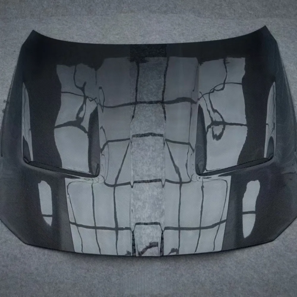 High Temperature Process Dry Carbon Fiber Engine Hood Body Kit for M3 M4 G80 G82 Upgraded AE Style