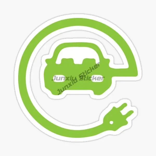 Electric Vehicle Charging Symbol Sticker Car Decal for Bicycle Refrigerator Appliance Window Scratch Resistant Eco Accessories