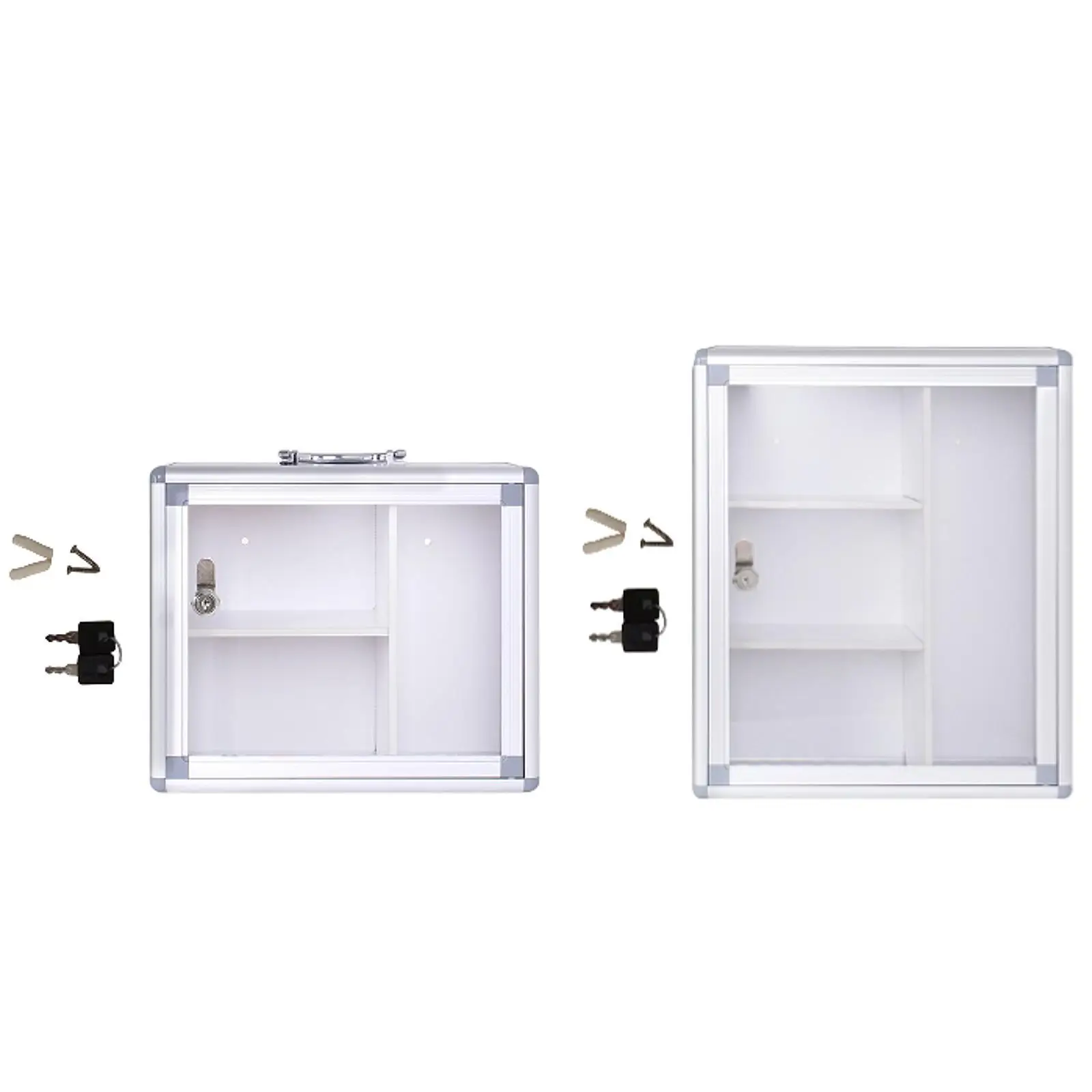 

Контейнер для хранения аптечки первой помощи, портативный органайзер, многофункциональный ящик для хранения из алюминиевого сплава для дома, семьи, офиса, общежитий, походов