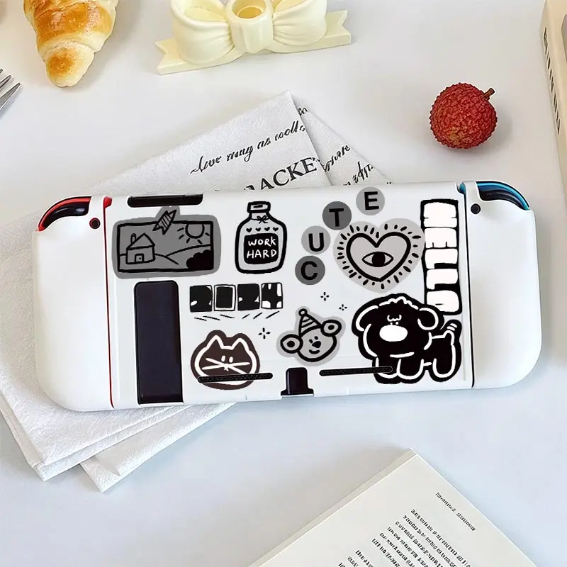 Split Protective Cover for Nintendo Switch NS Game Console TPU Split Protective Case Anti-Scratch Shell Protector