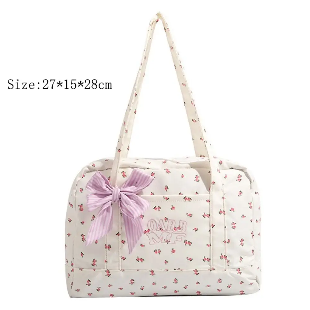 New Large Capacity Women\'s Tote Bag Simple Stylish Shoulder Bag Cute Girly Print Lightweight Commuting Shoulder Bag