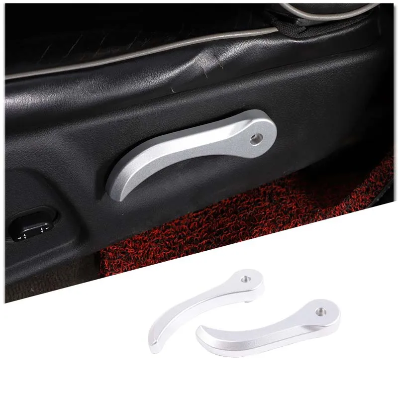 

1 Pair Aluminum Alloy Car Seat Adjusting Lever Handle Pull Handles Replacement Ornaments For Hummer H3 2005-2009 Car Accessories