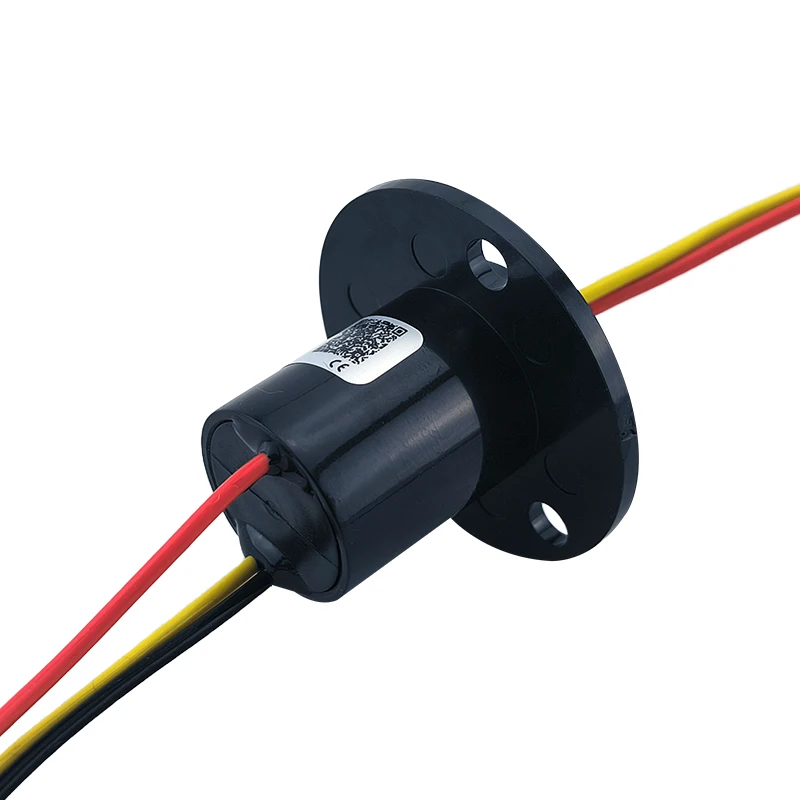 

22mm OD 3-Way 10A Small Power Slip Ring Circuit Rotary Connector Conductive Cap Electrical Contacts Contact Materials