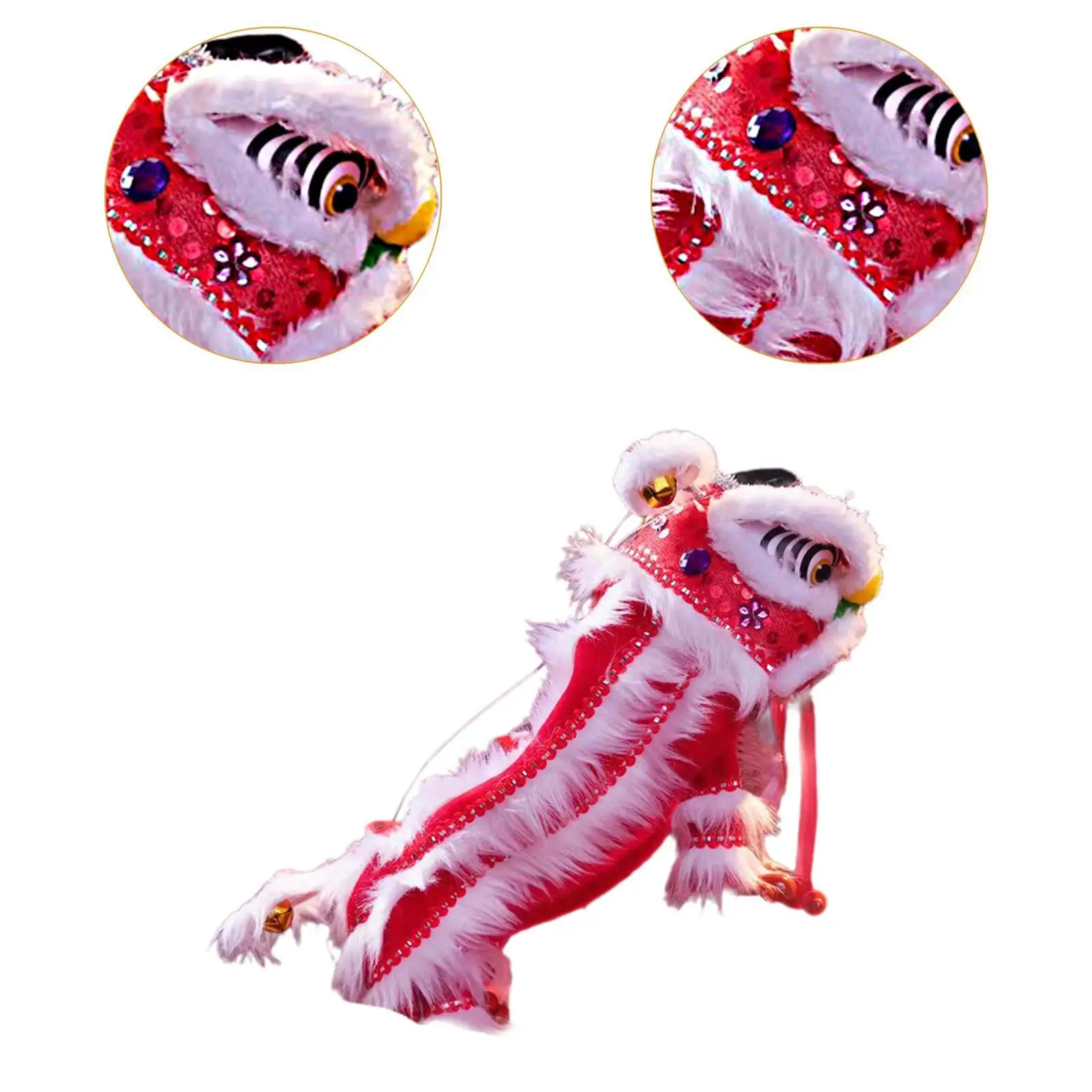 Chinese Marionette Lion Toy,Crafts,2025,Souvenir Handmade Creative Portable Sturdy String Lion Dance Puppet Spring Festival