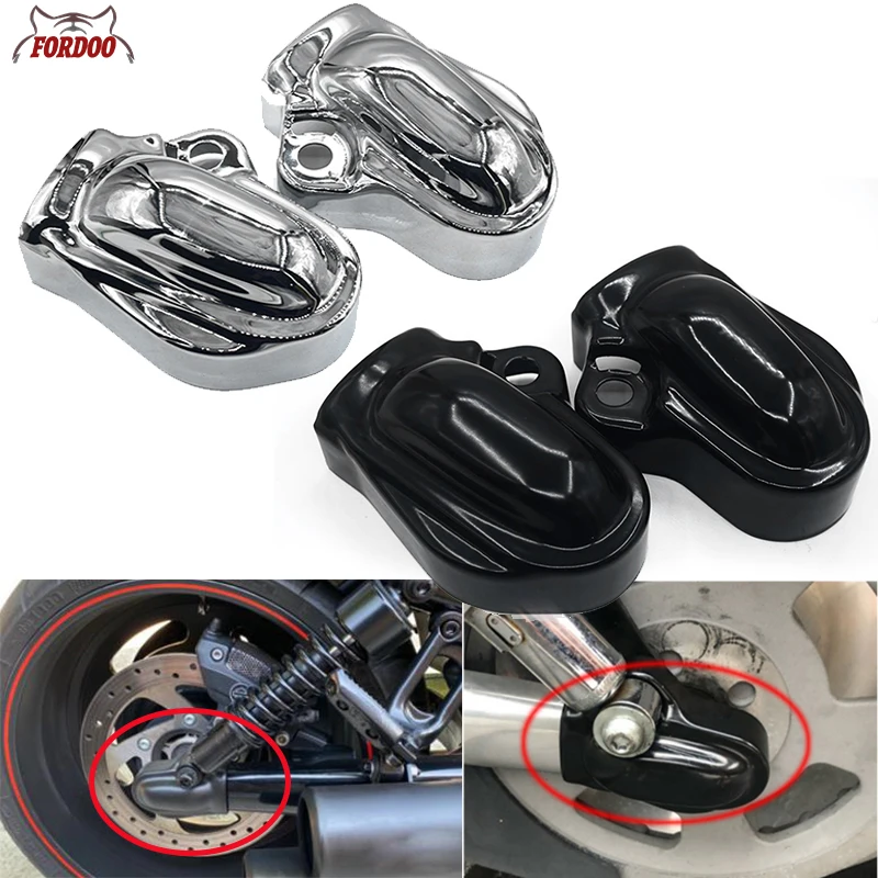 

Motorcycle Bar& Shield Rear Axle Nut Covers Gloss Black For Harley V-Rod VRSC Muscle VRSCF 2002-2017 Street Rod VRSCR VRSCAW