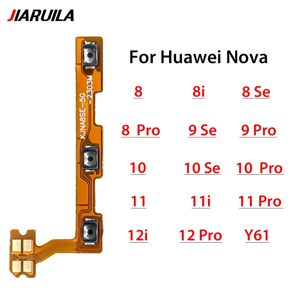 Volume Button Power Switch On Off Button Flex Cable For Huawei Nova 8 8 Pro 8 Se 8i 9 Pro 9 Se 10 10 Se 10 Pro 11 11 Pro 11i