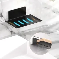 Baokemo Stainless Steel Bathroom Shower Storage Soap Tray Mesh Rack Soap Dishes Wall Mounted Drain Soap Dish Box 1 Pcs
