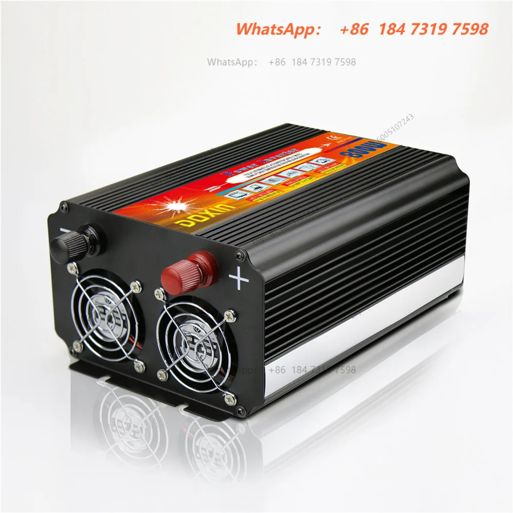 High power inverter 800W household power converter with USB multiple protection, car inverter power supply