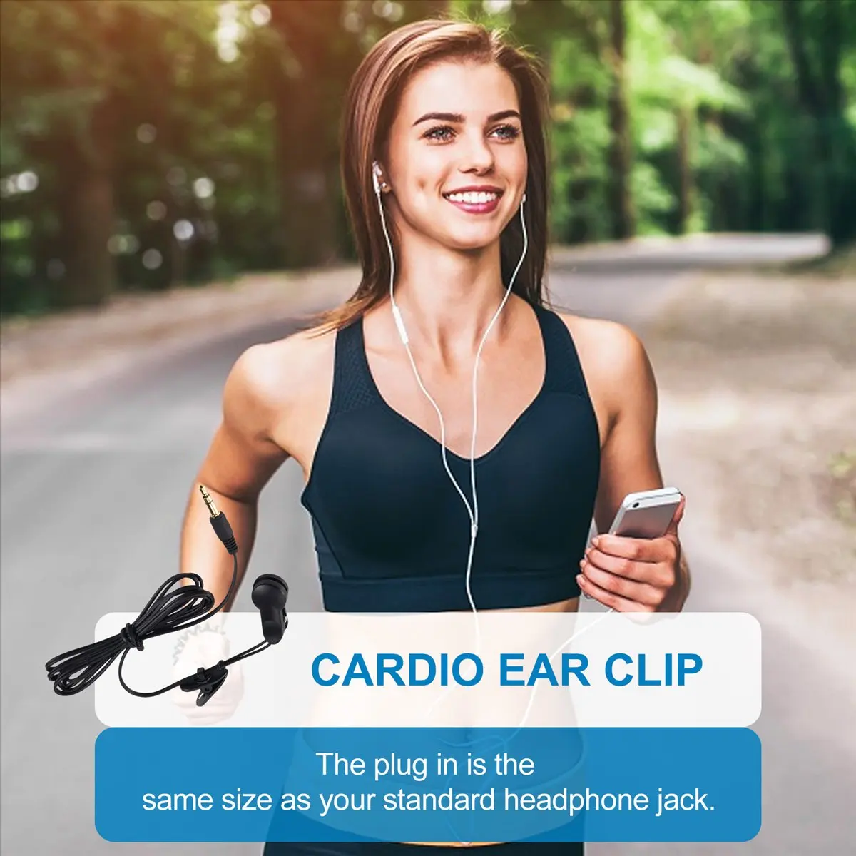 ~!DTD609-Oct.Cardio EAR CLIP Heart Rate Pulse Meter Sensor for Cardio Fitness Equipment Accessories Heart Rate Monitoring
