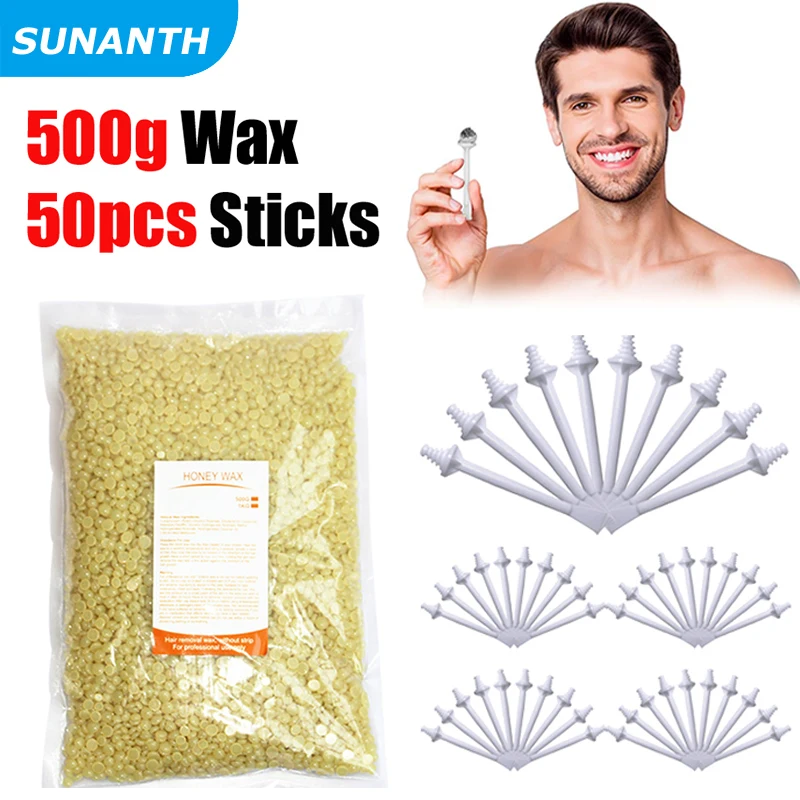 Nose Wax Kit 50-500g Portable Hair Removal Wax Cleaning Beauty Accessories Unisex Painless Hair Removal / 1PACK Nose Wax Sticks
