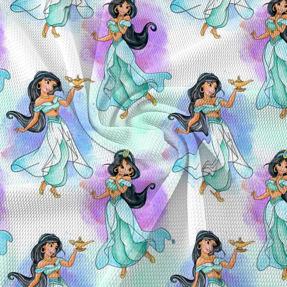

Disney Cartoon Princess Design Frozen Pattern Printed Bullet Textured Liverpool Patchwork Tissue Kids Home Textile